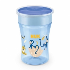 Bájos itató pohár Magic NUK 360° fedéllel blue