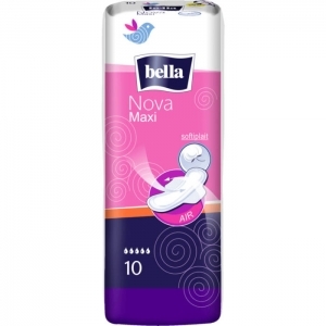 Bella Nova Maxi Egészségügyi betét vastag szárnyas (méret: maxi) (10 db/cs)