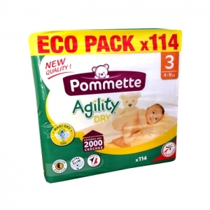 Pommette pelenka Eco pack (3-as) 4 - 9 kg (114 db/cs)